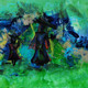 Untitled (ART_9046_75117) - Handpainted Art Painting - 18in X 18in