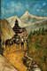 WAY TO GOD AT HIMALAYAS (ART_6175_75068) - Handpainted Art Painting - 24in X 36in