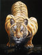 Best Tiger Painting Fine Art Work (ART_7555_75245) - Handpainted Art Painting - 18in X 24in