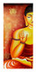 Buddham Series - 10 (ART_8015_75171) - Handpainted Art Painting - 24in X 54in