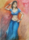 Dancing girl (PRT_7901_75659) - Canvas Art Print - 11in X 13in