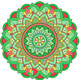 Mandala Art (PRT_5620_75635) - Canvas Art Print - 15in X 15in