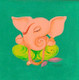 Ganesha (ART_3512_75736) - Handpainted Art Painting - 10in X 10in
