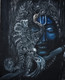 Fluting Krishna (PRT_7602_75316) - Canvas Art Print - 10in X 12in