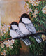 Together at dusk (ART_6775_53078) - Handpainted Art Painting - 11in X 14in