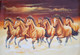 7 RUNNING HORSES AS PER VASTU (ART_3319_76209) - Handpainted Art Painting - 36in X 24in
