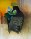 Buddha Series ( 3 ) (ART_5550_76344) - Handpainted Art Painting - 48in X 60in