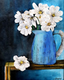 Gerbera Daisy (ART_9085_76317) - Handpainted Art Painting - 8in X 11in