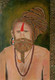 Sadhu  (ART_9097_76283) - Handpainted Art Painting - 19in X 28in
