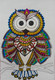 The wise one - OWL Mandala  (ART_9101_76216) - Handpainted Art Painting - 8in X 10in
