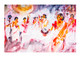 Dhunuchi naach during Durgapuja visarjan (PRT_9071_76259) - Canvas Art Print - 24in X 17in