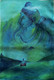 Aradhana of Maha Yogi SHIVA (ART_9060_75765) - Handpainted Art Painting - 18in X 26in