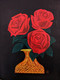 Red Roses (ART_9020_76534) - Handpainted Art Painting - 12in X 16in