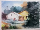 VILLAGE ART (ART_8950_76433) - Handpainted Art Painting - 14in X 10in