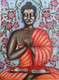 Buddha Uttarabodhi Mudra (ART_8859_75515) - Handpainted Art Painting - 18in X 24in