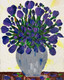 Flower Vase  (ART_9121_76622) - Handpainted Art Painting - 12in X 16in