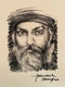 Osho (ART_3512_76599) - Handpainted Art Painting - 9 in X 12in
