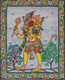 Hanuman - Patachitra (ART_9073_76752) - Handpainted Art Painting - 11in X 13in