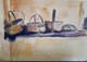 Abandoned Carts (ART_9108_76702) - Handpainted Art Painting - 12in X 8in