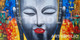 BUDDHA PAINTINGS ABSTRACT (ART_3319_76955) - Handpainted Art Painting - 47in X 23in