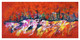 Red Forest (ART_1230_76945) - Handpainted Art Painting - 34in X 18in