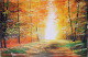 Lights Of Golden Leaves (ART-5868-100223) - Handpainted Art Painting - 50 in X 35in
