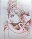 Lord Ganesha Painting (ART-8303-100285) - Handpainted Art Painting - 11 in X 14in