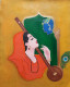 Meerabai (ART-15048-100284) - Handpainted Art Painting - 18 in X 24in