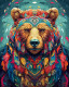 The Bear King (PRT-9116-100441) - Canvas Art Print - 38in X 48in