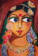Chitralekha (Lotus) (ART-8079-100465) - Handpainted Art Painting - 11in X 16in