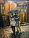 The Rainy Evening (ART-6775-100512) - Handpainted Art Painting - 26 in X 36in