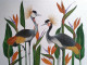 Birds Of Paradise (ART-8972-100644) - Handpainted Art Painting - 16 in X 12in