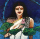 Beauty 4 (ART-15197-100783) - Handpainted Art Painting - 12 in X 12in