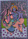 Radhe Krishna (ART-3198-100900) - Handpainted Art Painting - 22in X 30in