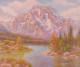 The Misty Mountain (ART-15227-100970) - Handpainted Art Painting - 24 in X 20in