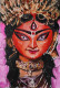 Jagadomba Durga (ART-7901-101040) - Handpainted Art Painting - 7 in X 11in