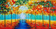 Landscape Paintings (ART-3319-101134) - Handpainted Art Painting - 48in X 24in