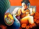 Lord Ganesha 8 (ART-3298-101180) - Handpainted Art Painting - 48in X 36in