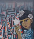 Modern Beauty Painting (ART-8439-101242) - Handpainted Art Painting - 16in X 17in
