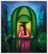 Anticipating (ART-8814-101259) - Handpainted Art Painting - 20 in X 23in