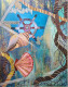 Mystical  Ocean (ART-15345-101405) - Handpainted Art Painting - 24 in X 30in