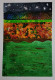 Monsoon Paddy Field Twilight (ART-15339-101364) - Handpainted Art Painting - 8 in X 12in