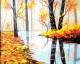 Auspicious Pond (ART-5868-101457) - Handpainted Art Painting - 50 in X 35in