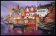 Banaras Ghat (ART-7440-101465) - Handpainted Art Painting - 39in X 24in