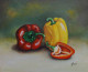 Cappsicum (ART-8857-101516) - Handpainted Art Painting - 11in X 9in