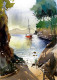 Beautiful Place (ART-8987-101699) - Handpainted Art Painting - 10 in X 14in