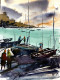 Boats 09 (ART-8987-101678) - Handpainted Art Painting - 8 in X 11in