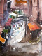 Old Market (ART-8987-101680) - Handpainted Art Painting - 8 in X 11in