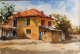 Village (ART-7901-101814) - Handpainted Art Painting - 9 in X 6in