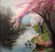 Dream Lake (ART-5868-101817) - Handpainted Art Painting - 38in X 37in